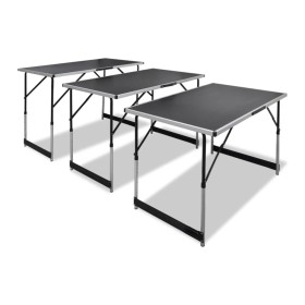 Folding wallpaper tables with adjustable height 3 units by vidaXL, Folding tables - Ref: Foro24-140641, Price: 117,31 €, Disc...