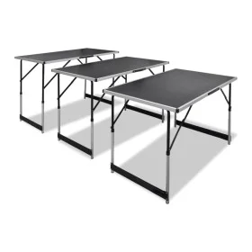 Folding wallpaper tables with adjustable height 3 units by vidaXL, Folding tables - Ref: Foro24-140641, Price: 135,67 €, Disc...