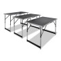 Folding wallpaper tables with adjustable height 3 units by vidaXL, Folding tables - Ref: Foro24-140641, Price: 117,31 €, Disc...