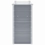 Arriate elevado de jardín acero galvanizado gris 160x40x77 cm en Maceteros y jardineras | Comprar online en Foro24