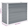 Arriate de jardín de acero galvanizado gris 100x40x77 cm en Maceteros y jardineras | Comprar online en Foro24