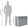Arriate de jardín de acero galvanizado gris 100x40x77 cm en Maceteros y jardineras | Comprar online en Foro24