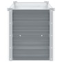 Arriate de jardín de acero galvanizado gris 100x40x45 cm en Maceteros y jardineras | Comprar online en Foro24