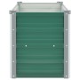 Arriate de jardín de acero galvanizado verde 100x40x45 cm