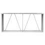 Casetilla para leña acero galvanizado gris 330x84x152 cm