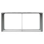 Casetilla para leña acero galvanizado gris 330x92x153 cm