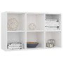 Glossy white engineered wood shelf/sideboard 66x30x98 cm by vidaXL, Bookcases and shelves - Ref: Foro24-800348, Price: 63,74 ...