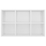 Glossy white engineered wood shelf/sideboard 66x30x98 cm by vidaXL, Bookcases and shelves - Ref: Foro24-800348, Price: 63,74 ...