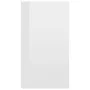 Estantería/Aparador madera ingeniería blanco brillo 66x30x98 cm de vidaXL, Librerías y estanterías - Ref: Foro24-800348, Prec...
