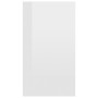 Glossy white engineered wood shelf/sideboard 66x30x98 cm by vidaXL, Bookcases and shelves - Ref: Foro24-800348, Price: 63,74 ...