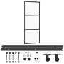 Puerta corredera con herrajes ESG vidrio y aluminio 76x205 cm de vidaXL, Puertas - Ref: Foro24-3081939, Precio: 203,09 €, Des...