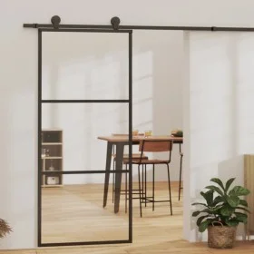 Schiebetür mit ESG-Glas- und Aluminiumbeschlägen 90x205 cm. von vidaXL, Türen - Ref: Foro24-3081941, Preis: 243,75 €, Rabatt: %