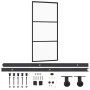 Schiebetür mit ESG-Glas- und Aluminiumbeschlägen 90x205 cm. von vidaXL, Türen - Ref: Foro24-3081941, Preis: 261,05 €, Rabatt: %