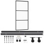 Schiebetür mit ESG-Glas- und Aluminiumbeschlägen 90x205 cm. von vidaXL, Türen - Ref: Foro24-3081941, Preis: 244,40 €, Rabatt: %
