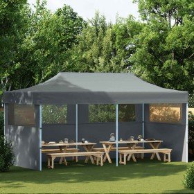 Carpa plegable Pop-up con paredes laterales 3x6 m antracita