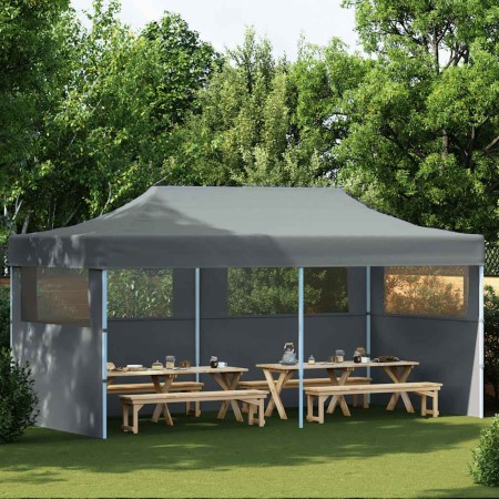 Carpa plegable Pop-up con paredes laterales 3x6 m antracita