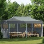Carpa plegable Pop-up con paredes laterales 3x6 m antracita