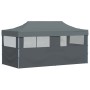 Carpa plegable Pop-up con paredes laterales 3x6 m antracita
