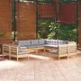 Garden furniture set 11 pieces and cushions solid pine wood by vidaXL, Garden sets - Ref: Foro24-3096862, Price: 853,13 €, Di...