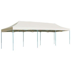 Carpa para fiestas pop-up plegable crema 3x9 m