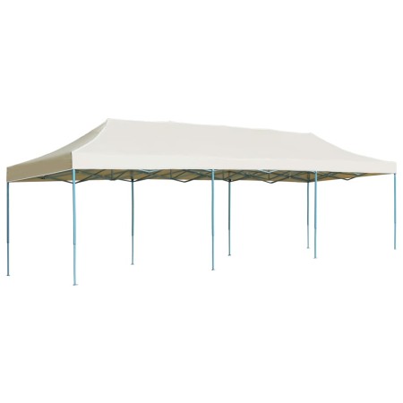 Carpa para fiestas pop-up plegable crema 3x9 m