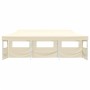 Carpa de fiestas pop-up plegable con 5 paredes crema 3x9 m