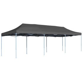Carpa para fiestas pop-up plegable antracita 3x9 m