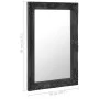 Wandspiegel im schwarzen Barockstil 50x80 cm von vidaXL, Spiegel - Ref: Foro24-320323, Preis: 64,08 €, Rabatt: %