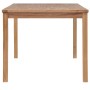 Mesa de jardín de madera maciza de teca 150x90x77 cm