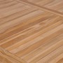 Mesa de jardín de madera maciza de teca 200x100x77 cm