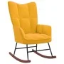 Schaukelstuhl mit Fußstütze aus senfgelbem Stoff von vidaXL, Schaukelstühle - Ref: Foro24-328157, Preis: 133,22 €, Rabatt: %