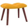Schaukelstuhl mit Fußstütze aus senfgelbem Stoff von vidaXL, Schaukelstühle - Ref: Foro24-328157, Preis: 135,54 €, Rabatt: %