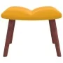 Rocking chair with footrest mustard yellow fabric by vidaXL, Rocking chairs - Ref: Foro24-328157, Price: 135,39 €, Discount: %