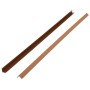 Molduras angulares 5 uds WPC marrón claro 170 cm