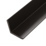 Molduras angulares 5 uds WPC marrón oscuro 170 cm
