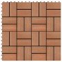 Baldosas de porche de WPC 30x30 cm 1 m² color teca 11 unidades en Suelos y moquetas | Comprar online en Foro24