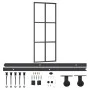 Schiebetür mit ESG-Glas- und Aluminiumbeschlägen 76x205 cm. von vidaXL, Türen - Ref: Foro24-3081945, Preis: 234,29 €, Rabatt: %