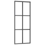 Puerta corredera con herrajes ESG vidrio y aluminio 76x205 cm de vidaXL, Puertas - Ref: Foro24-3081945, Precio: 217,01 €, Des...