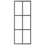 Puerta corredera con herrajes ESG vidrio y aluminio 76x205 cm de vidaXL, Puertas - Ref: Foro24-3081945, Precio: 217,01 €, Des...