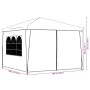 Carpa para celebraciones blanco 3x3 m