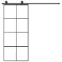 Puerta corredera con set herrajes vidrio ESG aluminio 90x205 cm de vidaXL, Puertas para el hogar - Ref: Foro24-3152142, Preci...