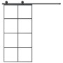 Puerta corredera set herrajes vidrio ESG aluminio 102,5x205 cm by vidaXL, Doors for the home - Ref: Foro24-3152144, Price: 28...