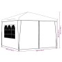 Carpa para celebraciones gris antracita 3x3 m