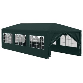 Carpa para fiestas verde 3x9 m
