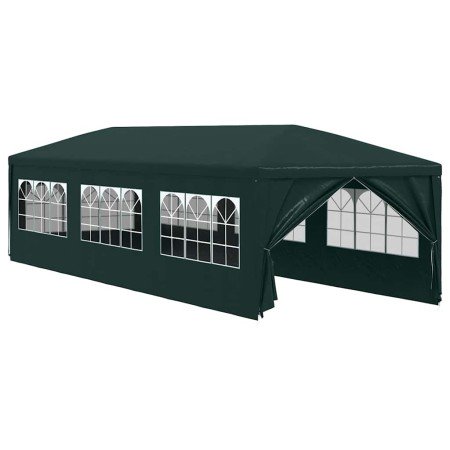 Carpa para fiestas verde 3x9 m