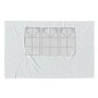 Paredes laterales de carpa de fiesta con ventana 2uds PE blanco