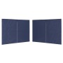 Paredes para carpa de fiestas con cremallera 2 uds PE azul