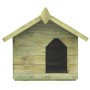 Casa de perro de jardín tejado abierto madera pino impregnada