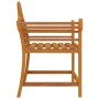 Sillas de jardín 2 unidades madera maciza de teca 91x62x94 cm de vidaXL, Sillas de jardín - Ref: Foro24-319151, Precio: 256,3...
