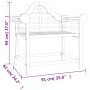 Sillas de jardín 2 unidades madera maciza de teca 91x62x94 cm de vidaXL, Sillas de jardín - Ref: Foro24-319151, Precio: 256,3...